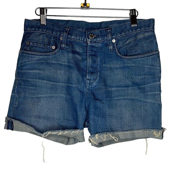 Helmut Lang Denim Shorts Size 24 - Picture 1 of 5